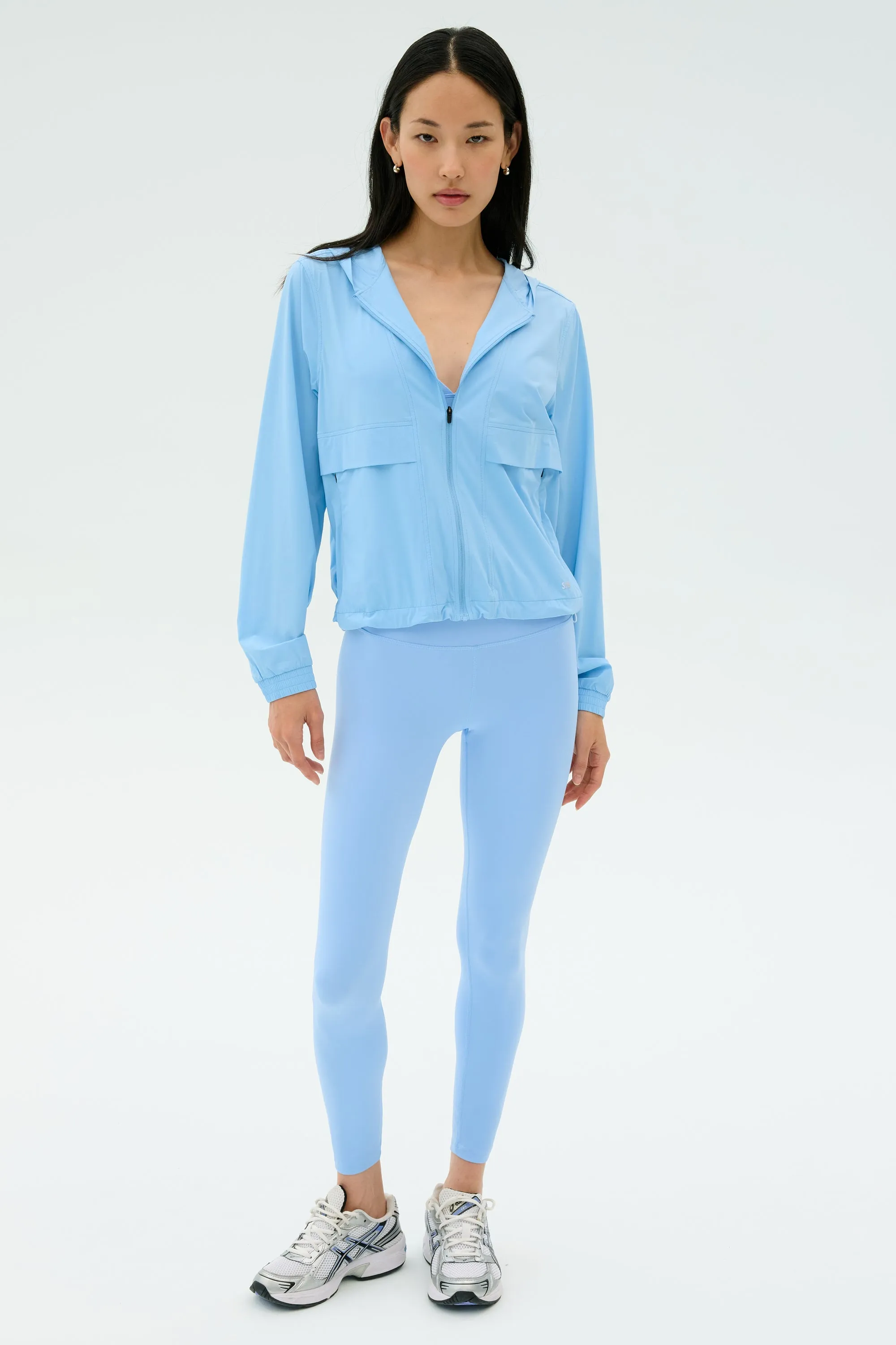 Megan Woven Nylon Jacket - Skylight