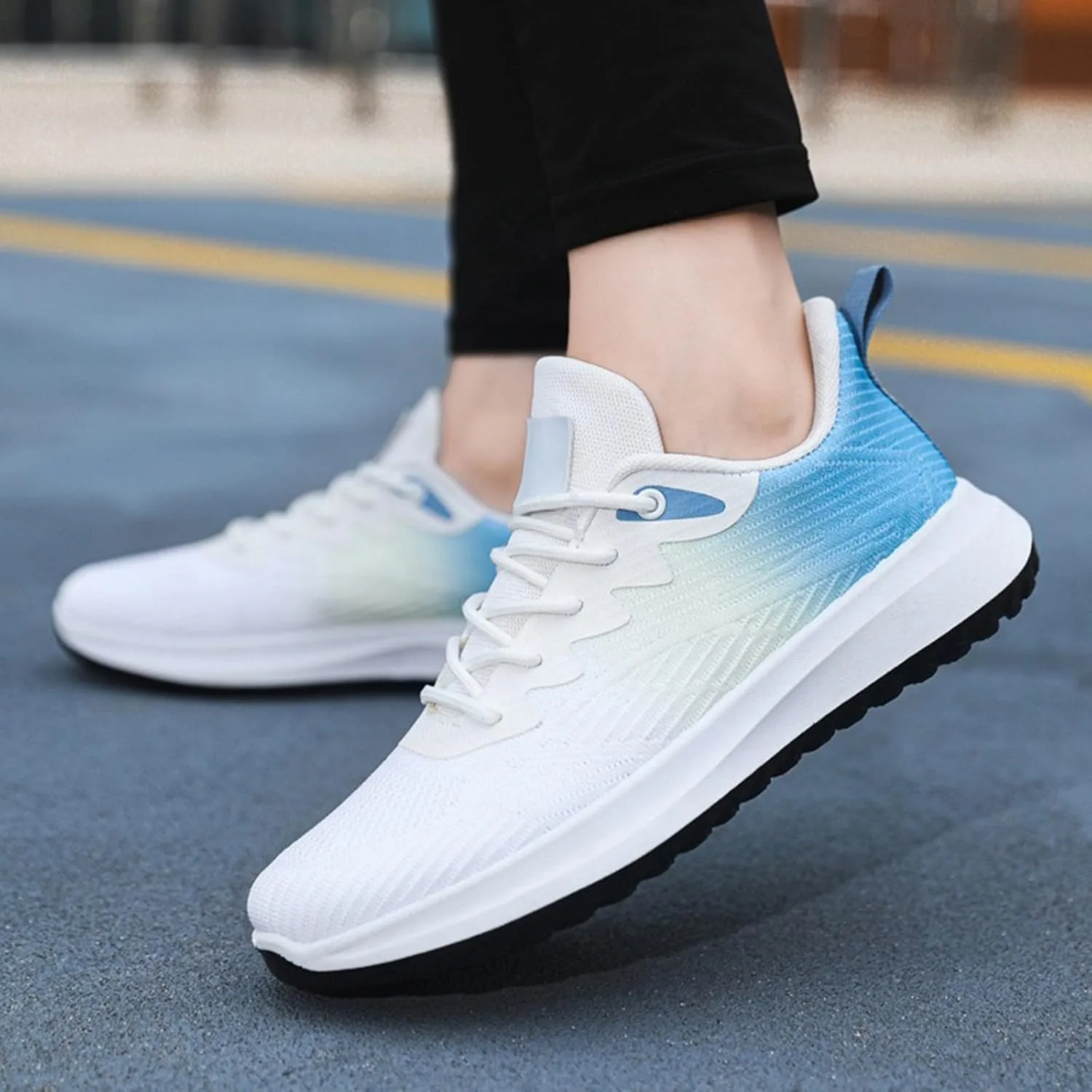 Men Slip On Casual Walking Shoes Lightweight Breathable Jogger Running Shoes Comfortable Workout Gym Fashion Sneakers for Women
