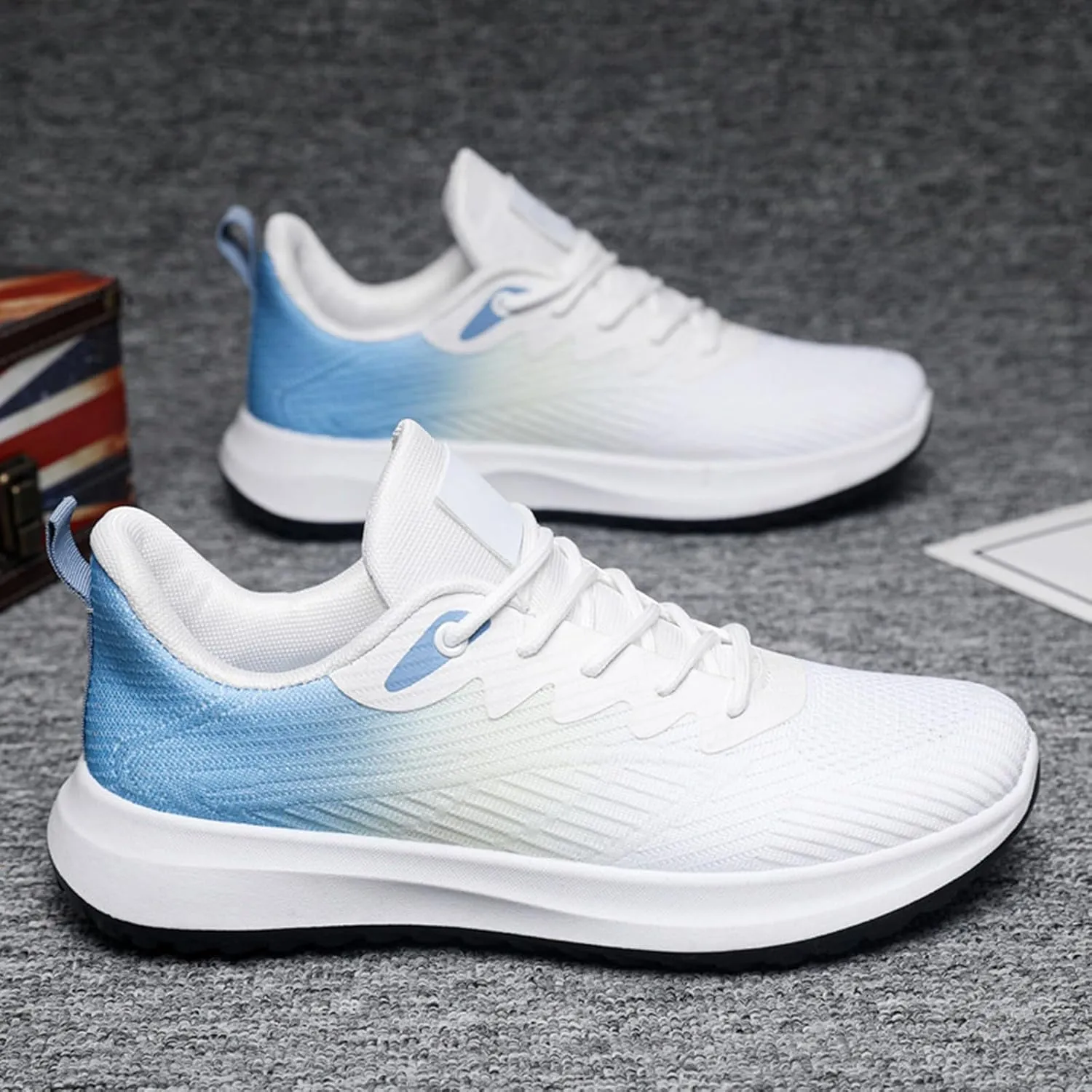 Men Slip On Casual Walking Shoes Lightweight Breathable Jogger Running Shoes Comfortable Workout Gym Fashion Sneakers for Women