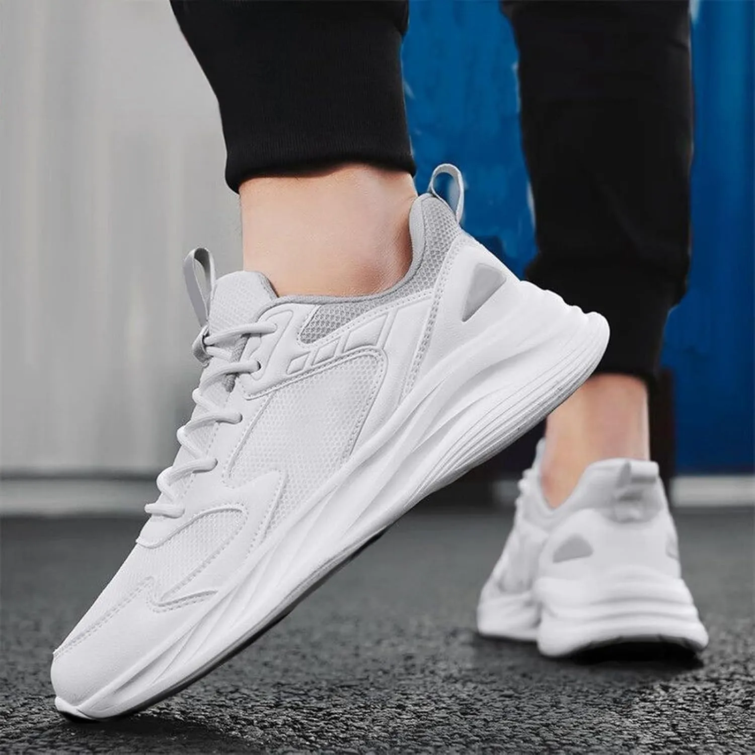 Men Slip On Casual Walking Shoes Lightweight Breathable Jogger Running Shoes Comfortable Workout Gym Fashion Sneakers for Women