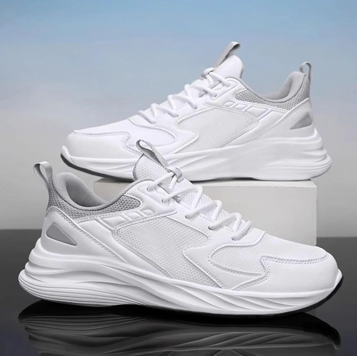 Men Slip On Casual Walking Shoes Lightweight Breathable Jogger Running Shoes Comfortable Workout Gym Fashion Sneakers for Women