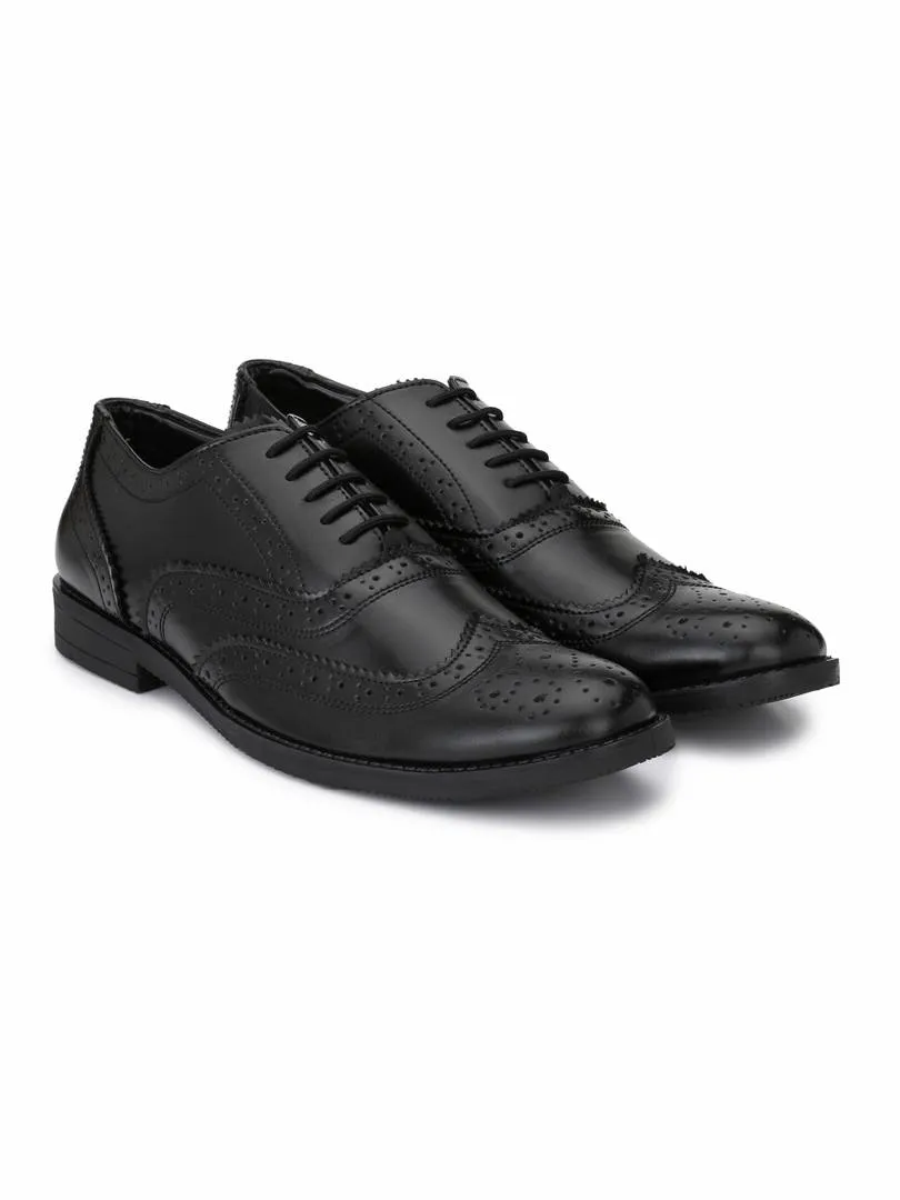 Men's Black Oxford Wingtip Brogue