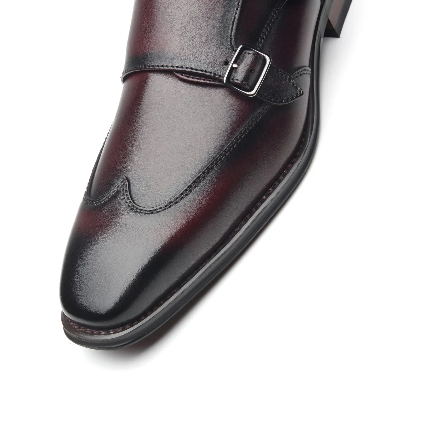 Men's Monk Strap Edna-1-burgundy