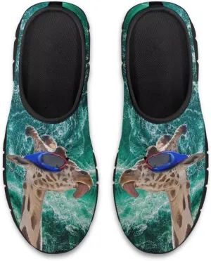 Men's Slip On Casual Walking Shoes Flat Loafers Animal Print Sneakers Anti-Skid Comfortable Low Cut Sports Sneakers