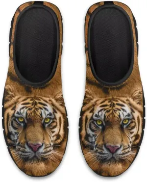 Men's Slip On Casual Walking Shoes Flat Loafers Animal Print Sneakers Anti-Skid Comfortable Low Cut Sports Sneakers