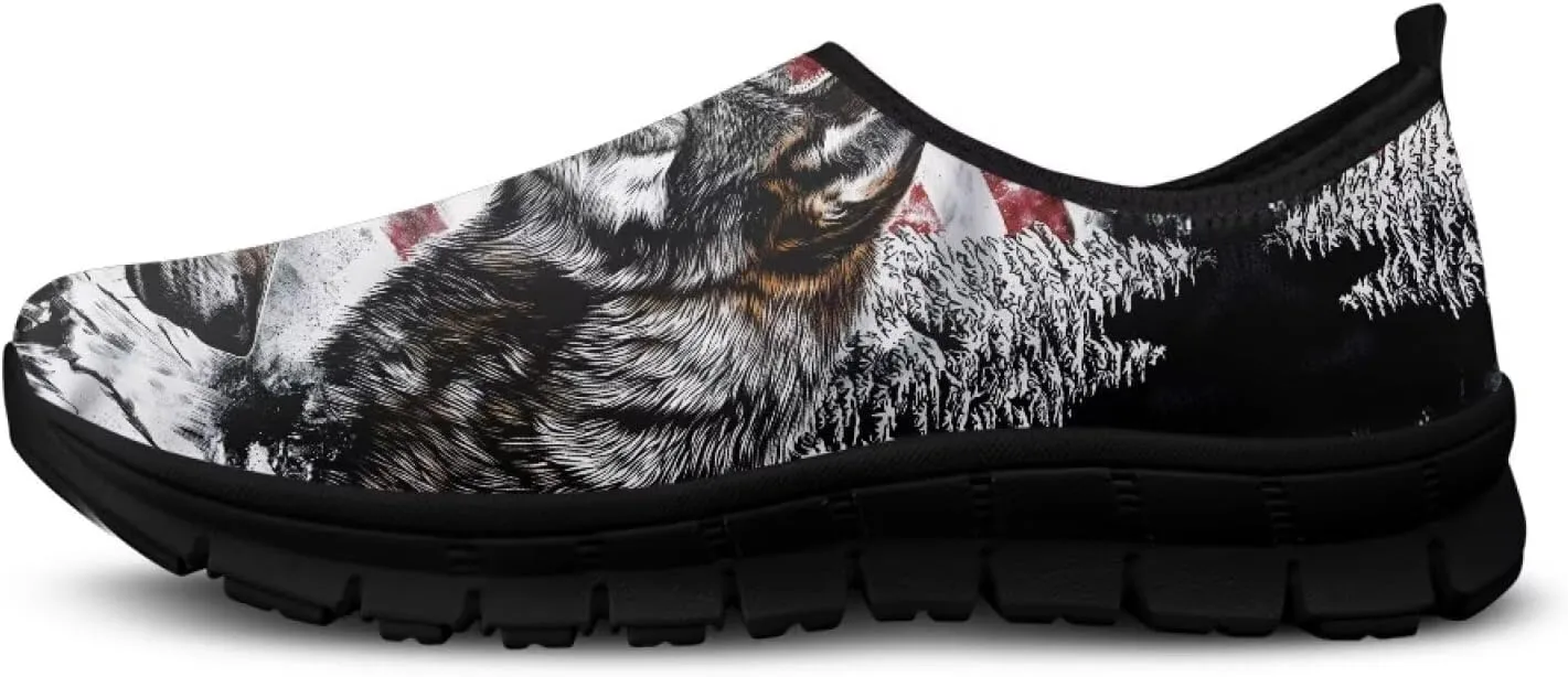 Men's Slip On Casual Walking Shoes Flat Loafers Animal Print Sneakers Anti-Skid Comfortable Low Cut Sports Sneakers