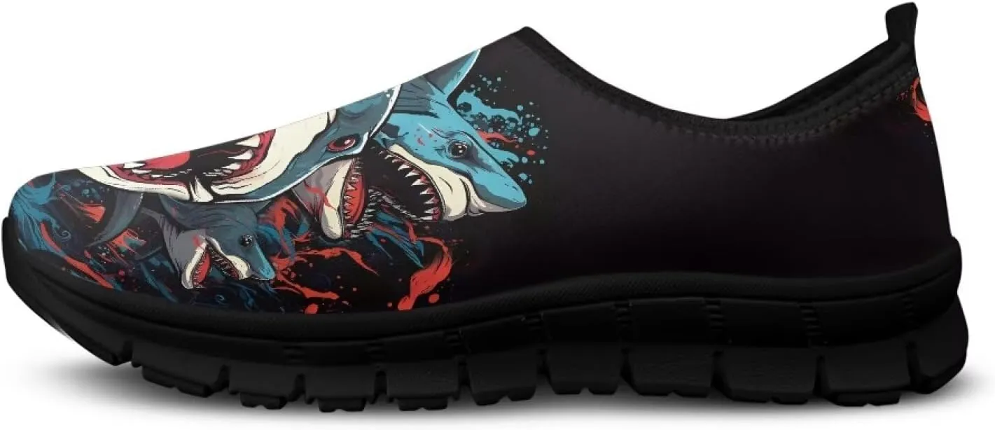Men's Slip On Casual Walking Shoes Flat Loafers Animal Print Sneakers Anti-Skid Comfortable Low Cut Sports Sneakers