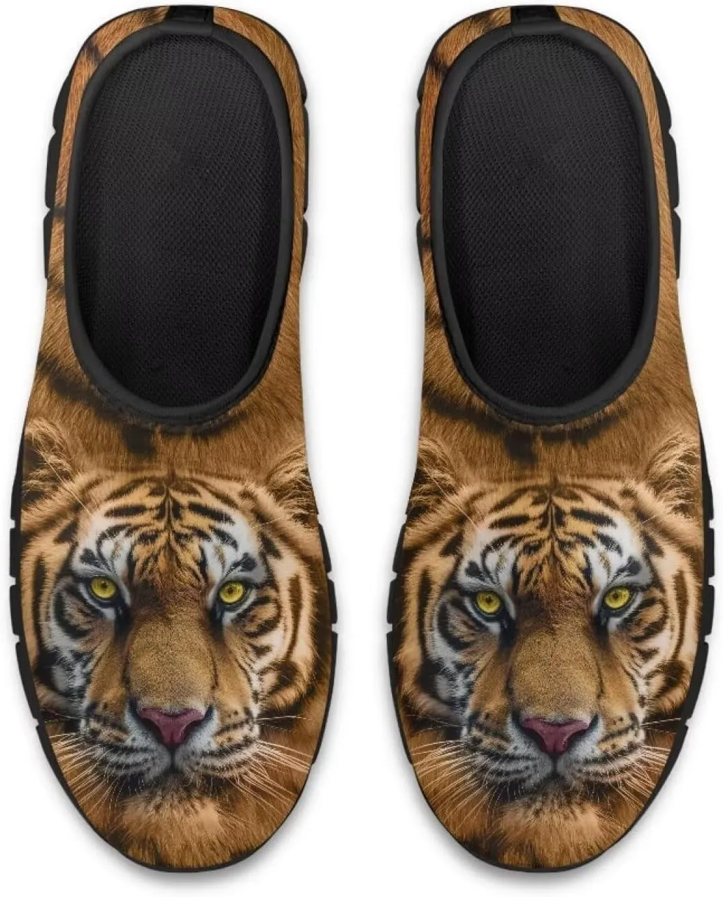 Men's Slip On Casual Walking Shoes Flat Loafers Animal Print Sneakers Anti-Skid Comfortable Low Cut Sports Sneakers