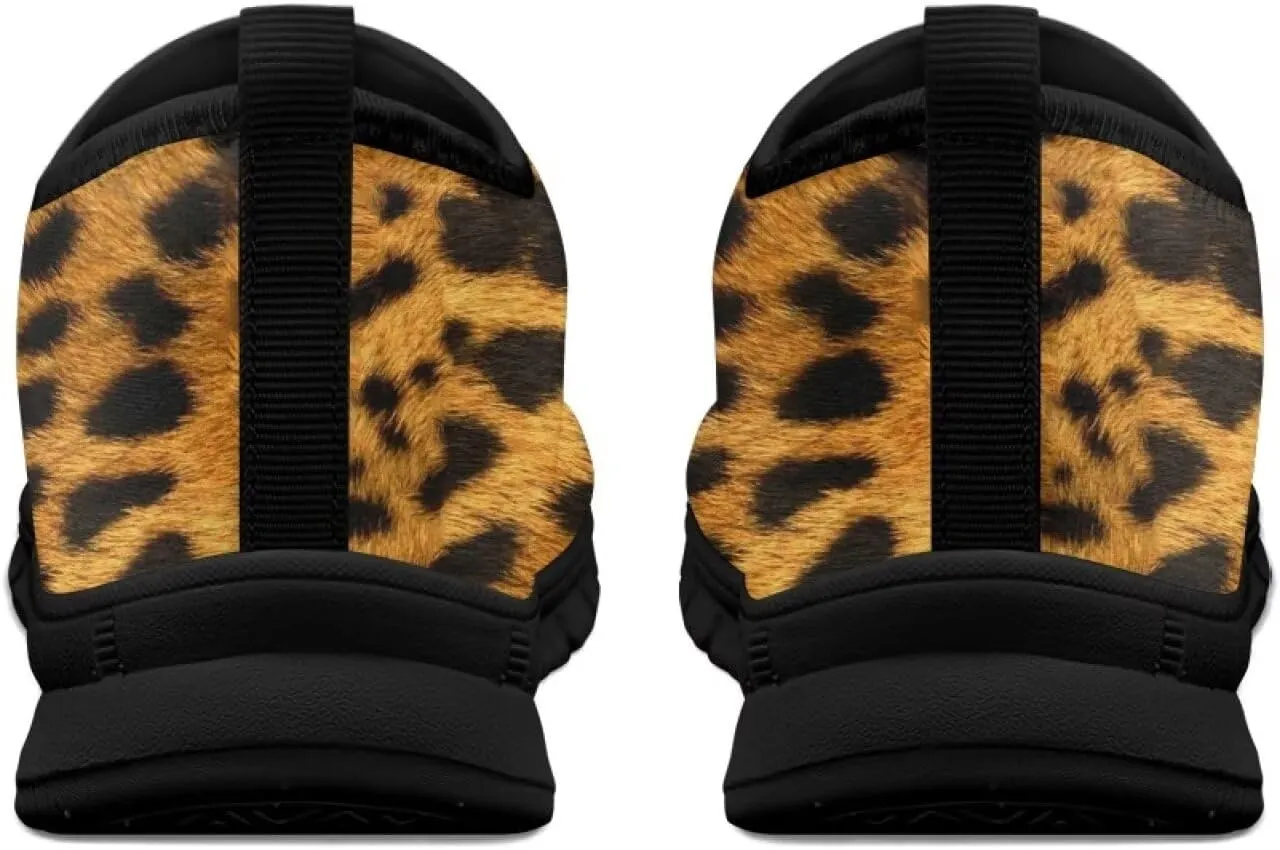 Men's Slip On Casual Walking Shoes Flat Loafers Animal Print Sneakers Anti-Skid Comfortable Low Cut Sports Sneakers
