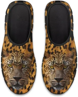 Men's Slip On Casual Walking Shoes Flat Loafers Animal Print Sneakers Anti-Skid Comfortable Low Cut Sports Sneakers