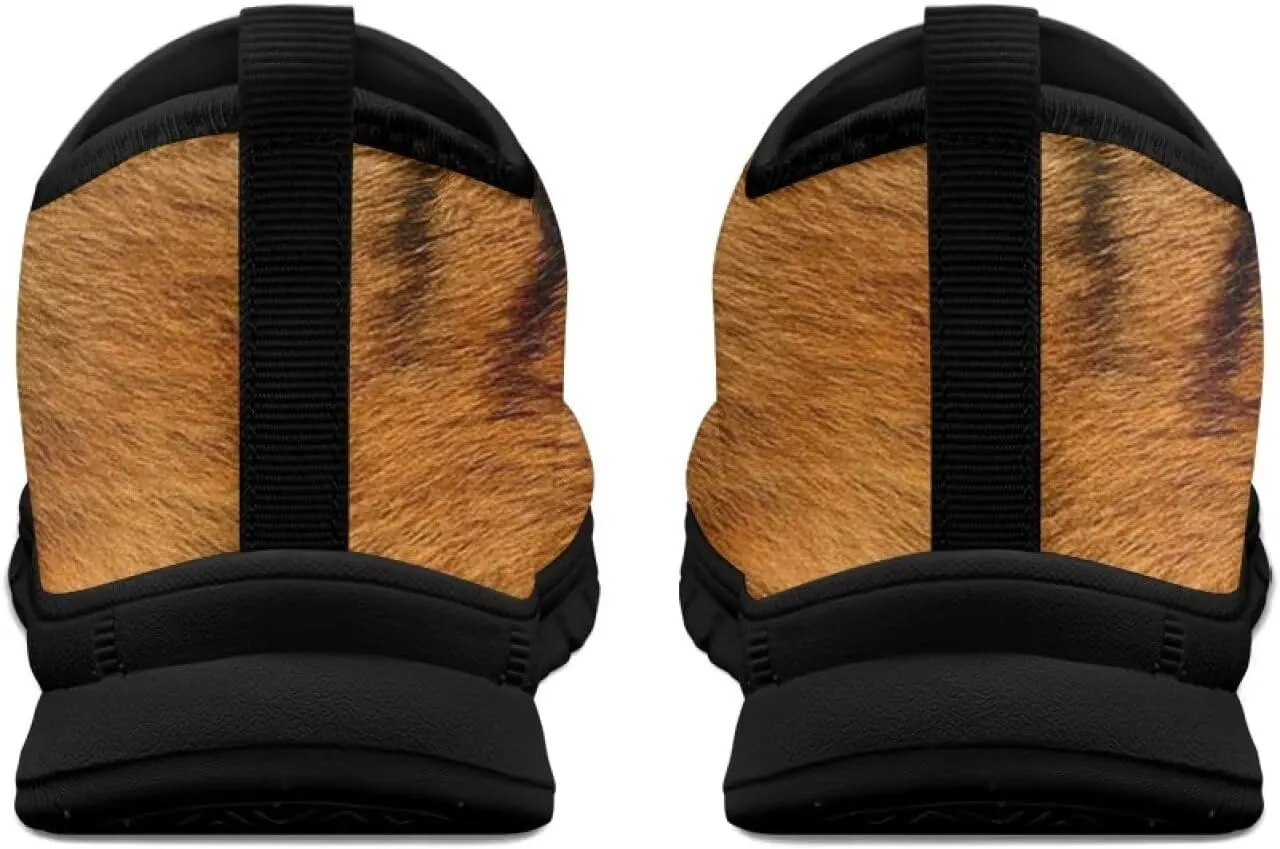 Men's Slip On Casual Walking Shoes Flat Loafers Animal Print Sneakers Anti-Skid Comfortable Low Cut Sports Sneakers