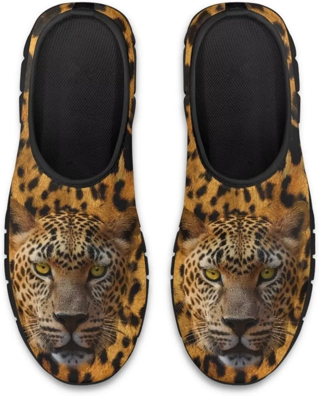 Men's Slip On Casual Walking Shoes Flat Loafers Animal Print Sneakers Anti-Skid Comfortable Low Cut Sports Sneakers