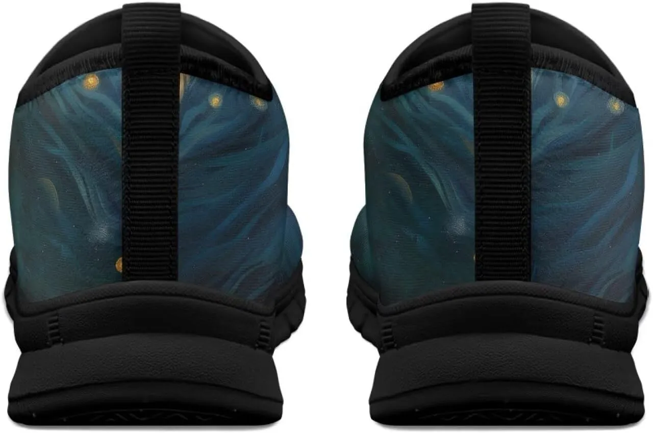 Men's Slip On Low Cut Sports Sneakers Van Gogh Casual Shoes Non-Slip Comfortable Outdoor Workout Footwear US5-14