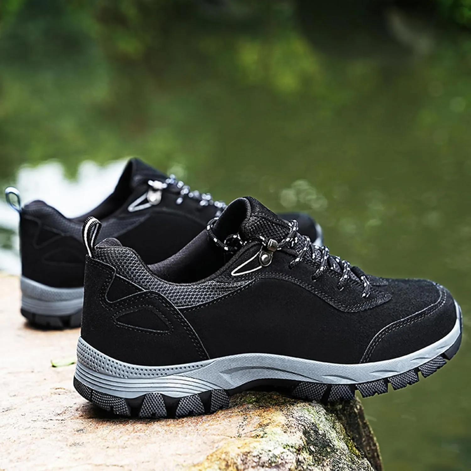 Mens Trekking Trails Hiking Waterproof Non-Slip Shoes Lightweight Sneakers for Men