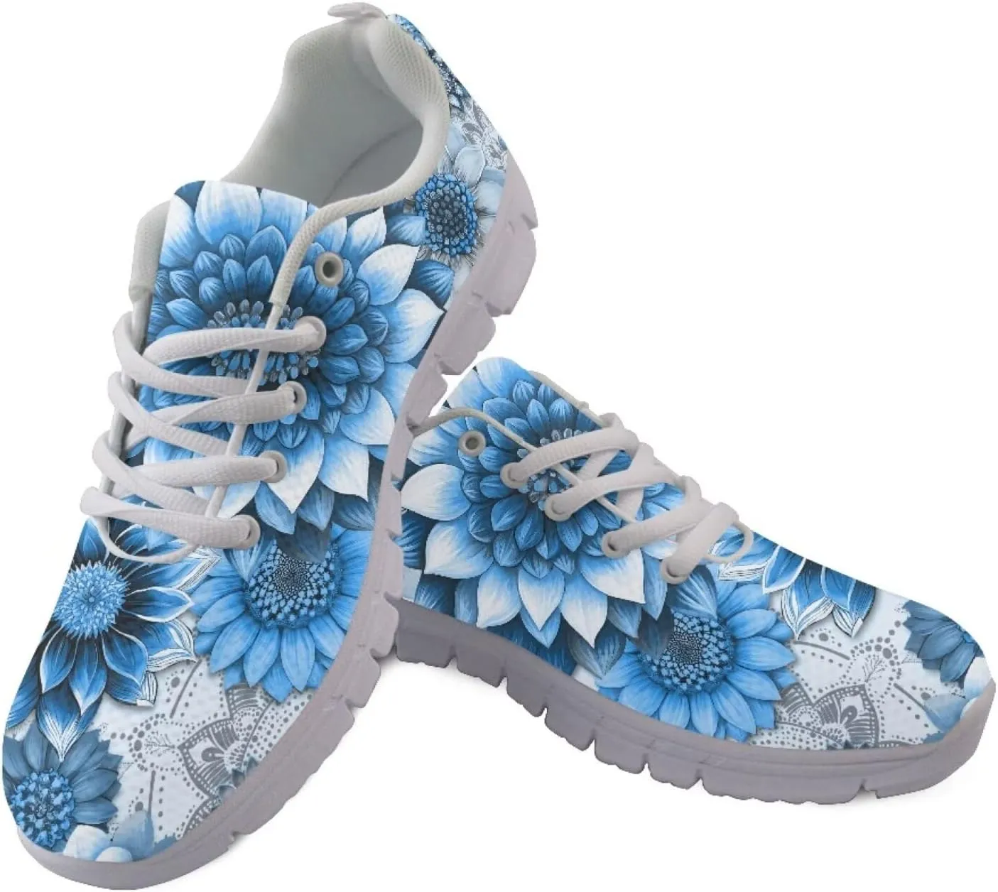 Modysero Women Running Shoes for Travel Walking Non Slip Sneakers Breathable Casual Lace Up Ladies Daily Footwear