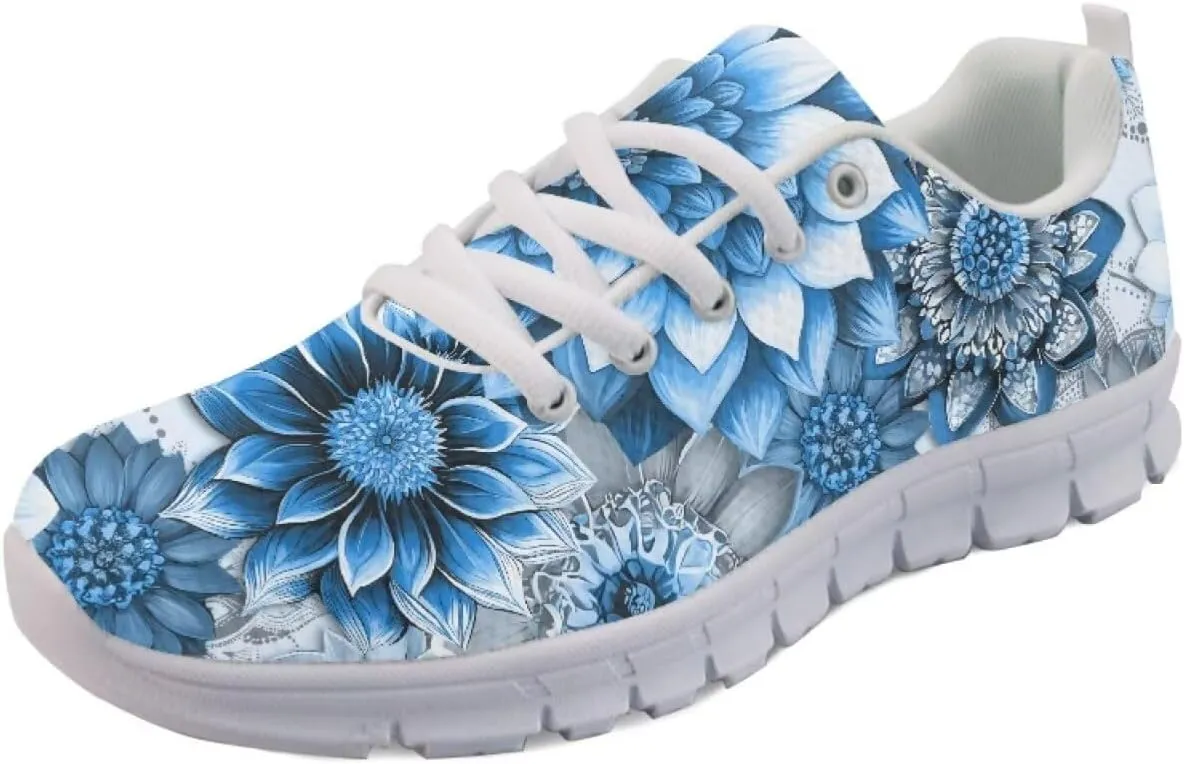 Modysero Women Running Shoes for Travel Walking Non Slip Sneakers Breathable Casual Lace Up Ladies Daily Footwear