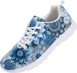 Modysero Women Running Shoes for Travel Walking Non Slip Sneakers Breathable Casual Lace Up Ladies Daily Footwear