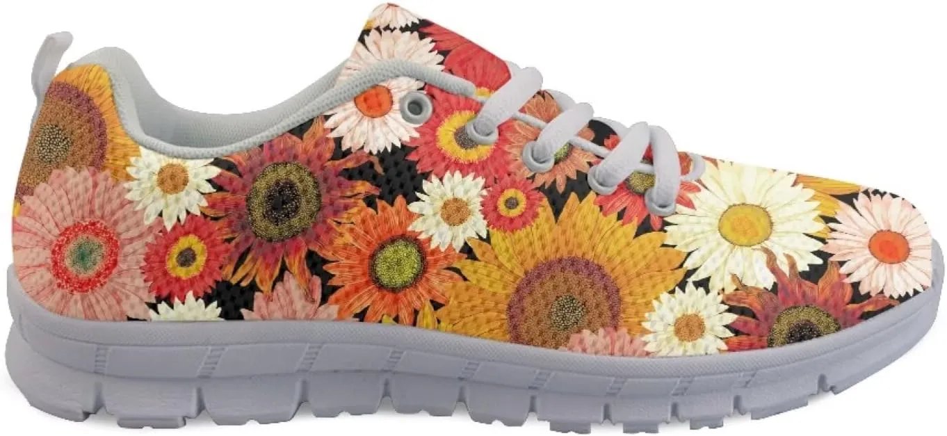 Modysero Women Running Shoes for Travel Walking Non Slip Sneakers Breathable Casual Lace Up Ladies Daily Footwear