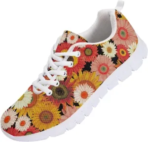 Modysero Women Running Shoes for Travel Walking Non Slip Sneakers Breathable Casual Lace Up Ladies Daily Footwear