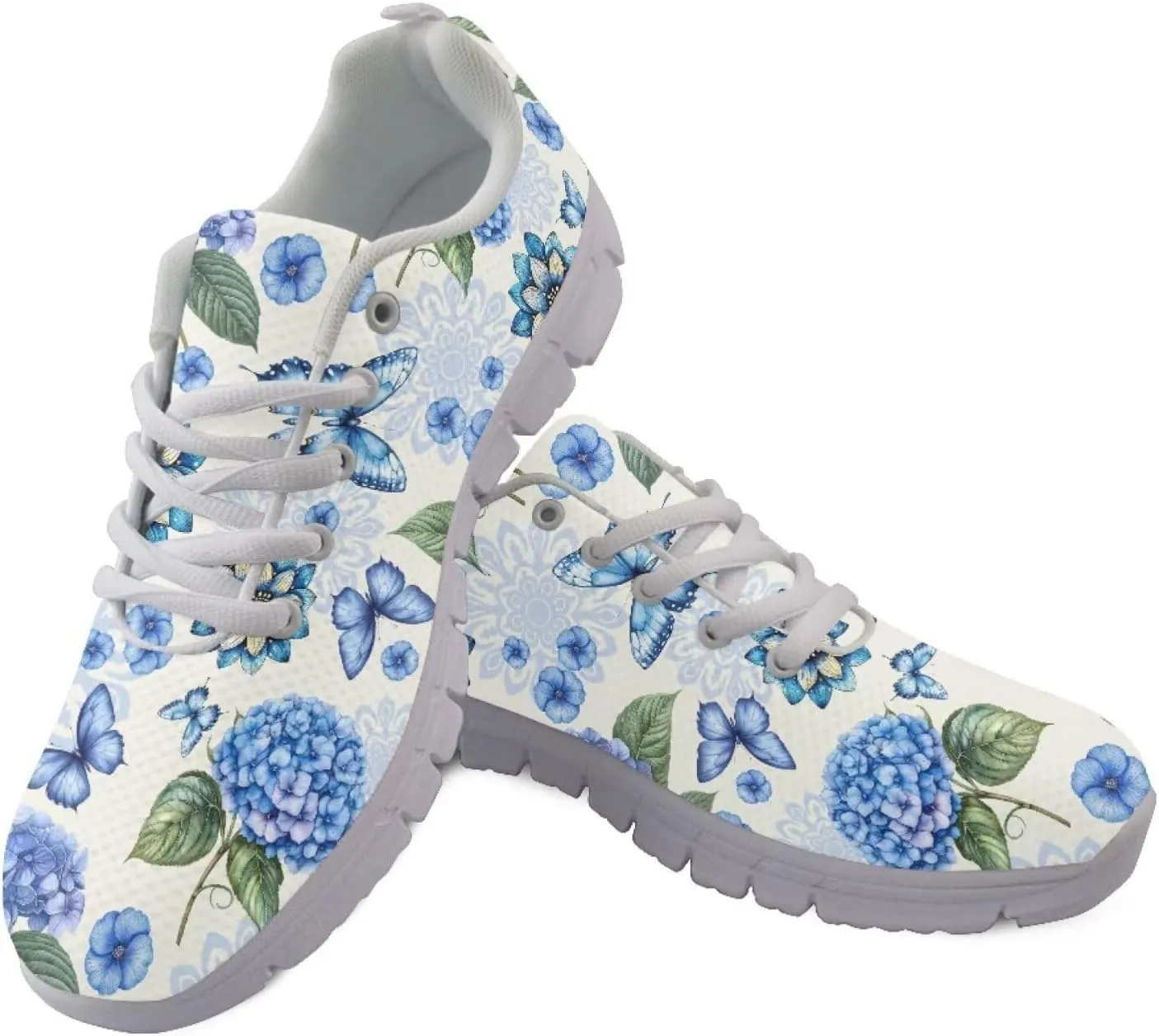 Modysero Women Running Shoes for Travel Walking Non Slip Sneakers Breathable Casual Lace Up Ladies Daily Footwear