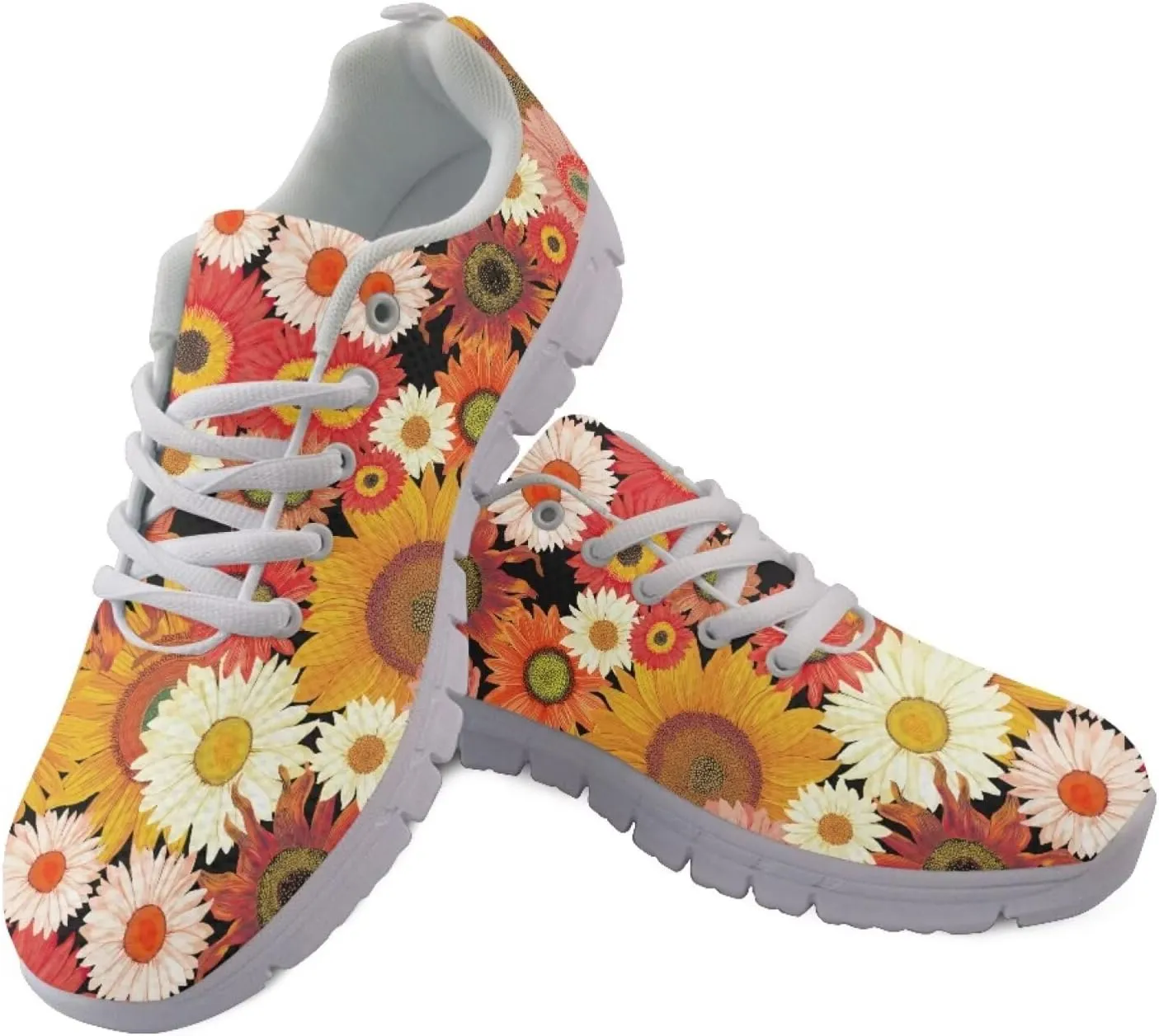 Modysero Women Running Shoes for Travel Walking Non Slip Sneakers Breathable Casual Lace Up Ladies Daily Footwear