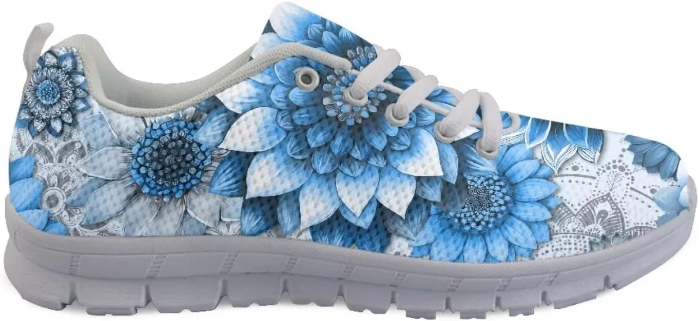 Modysero Women Running Shoes for Travel Walking Non Slip Sneakers Breathable Casual Lace Up Ladies Daily Footwear