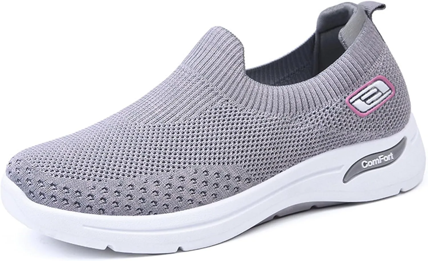 Orthopedic Sneakers for Women Comfort Wear Slip On Walking Shoes Orthowear Ortho Stretch Cushion Shoe Breathable Mesh Orthopedic Sneakers with Arch Support Comfortable