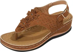 Orthopedic Summer Sandals for Women with Arch Support Walking Shoes Comfortable Adjustable Straps Lightweight Beach Casual Outdoor Plantar Fasciitis Relief