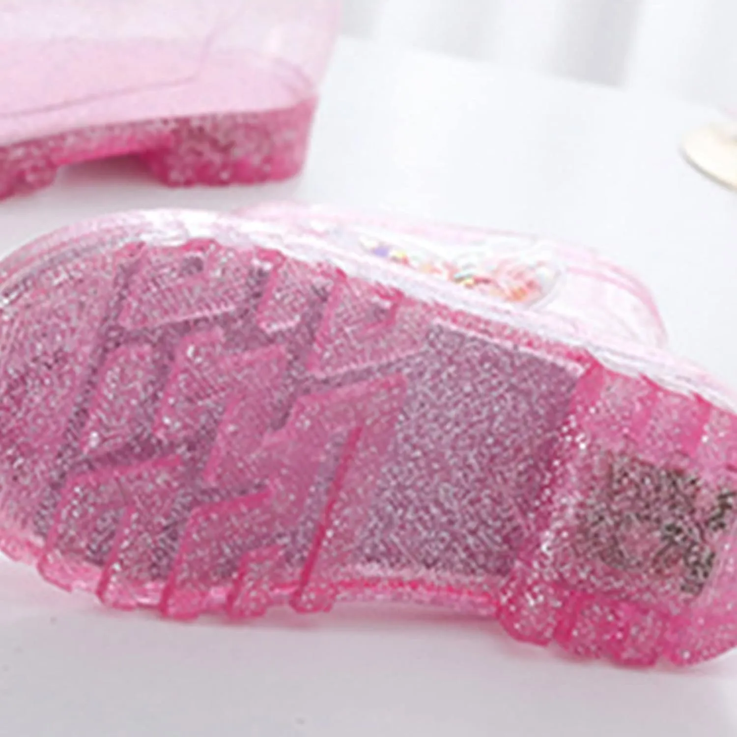 Rain Boots Kids Toddler Kids Waterproof Rain Boots Light Infant Boys Girls PVC Rain Boots (Pink, 12-15 Months)