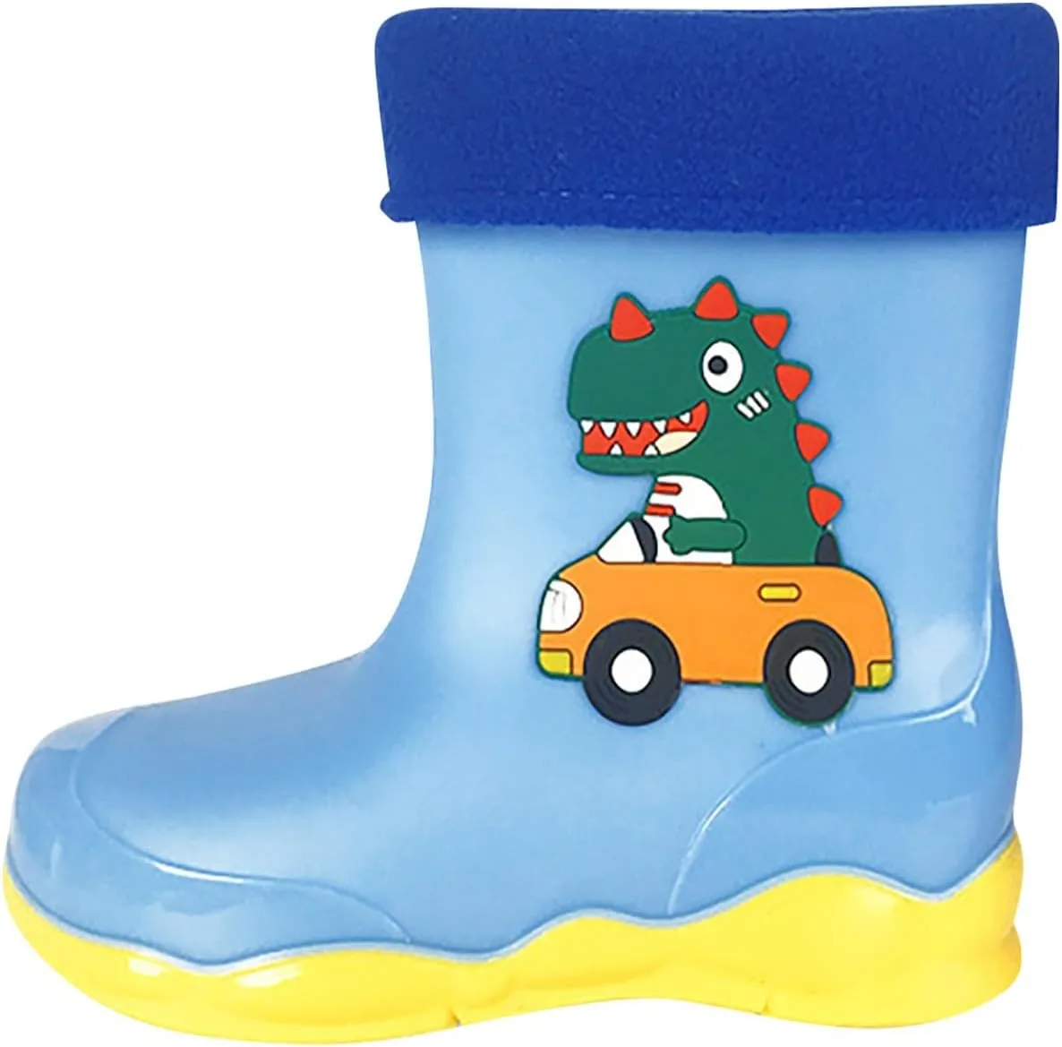Rubber Boots For Boys Little/Big Kids Boys Girls Rain Boots Dinosaur Water Outdoor Anti Slip Boots Girls Rainboots
