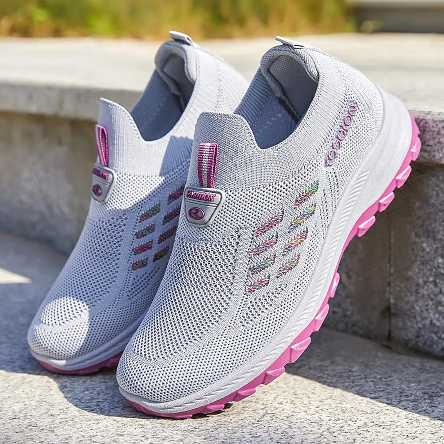 Sneakers Non Slip Work Shoes Women Breathable Mesh Walking Sneakers Womens Walking Shoes Workout Shoes for Women