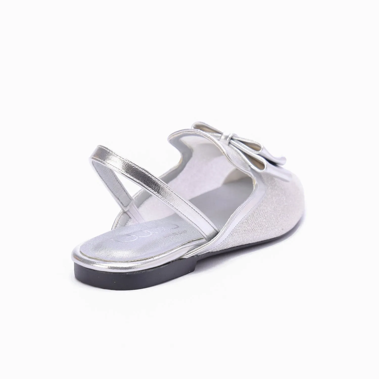 Sparkle Slingback Flats-Silver