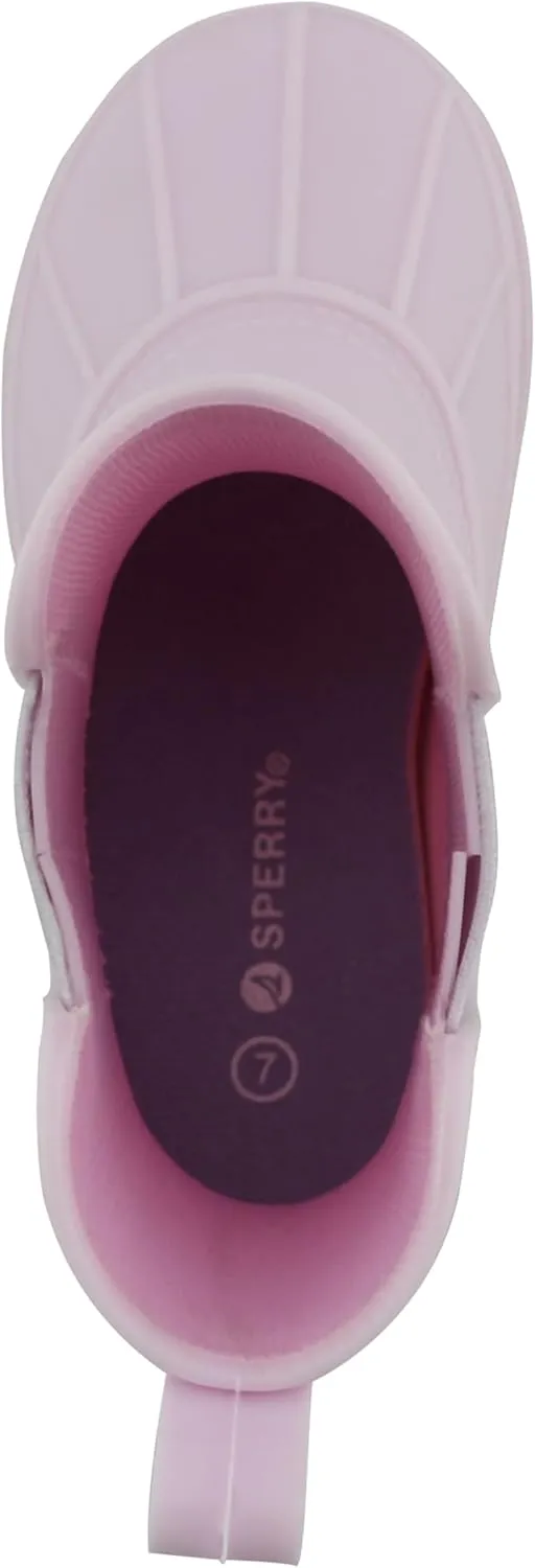 Sperry Toddler Chelsea Rain Boots, Waterproof Rubber Kids Rainboot, Girls/Boys Light Water Shoes for Muddy Park/Hiking