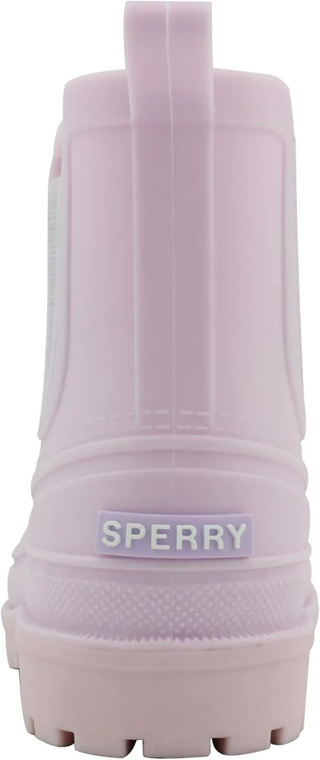 Sperry Toddler Chelsea Rain Boots, Waterproof Rubber Kids Rainboot, Girls/Boys Light Water Shoes for Muddy Park/Hiking