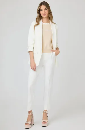 Tailored Slim Pant with Side Slit Hem