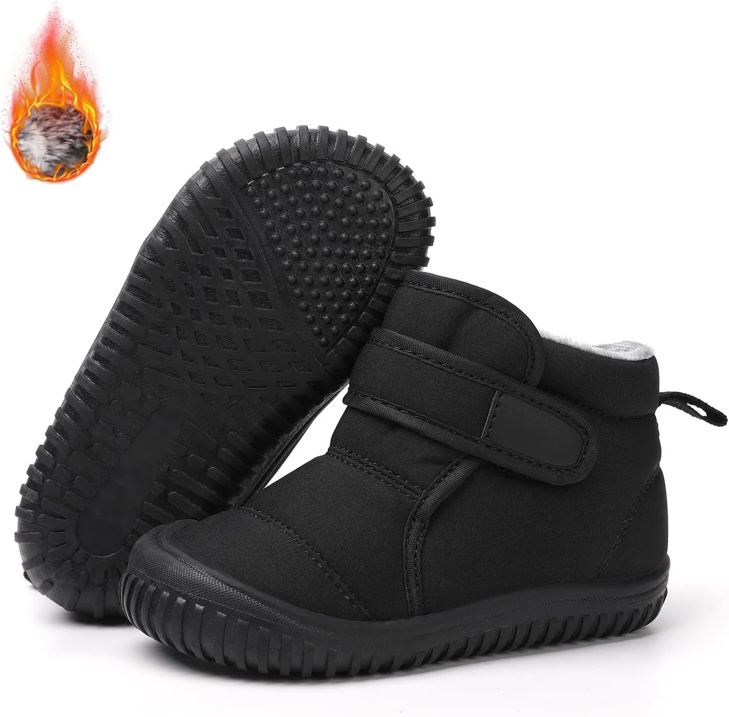 Toddler Baby Snow Boots Winter Shoes Boys Cold Weather Baby Faux Fr Shoes Snow Boots For Girls Big Kid Warm Inside
