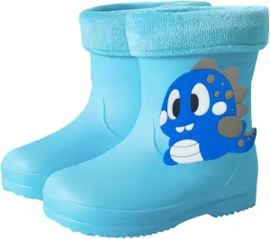 Toddler Kids Cartoo Rain Boots Waterproo Rubber Boots In 3D Dinosaur Patterns For Boys Girls Rain Boots Toddler Boy