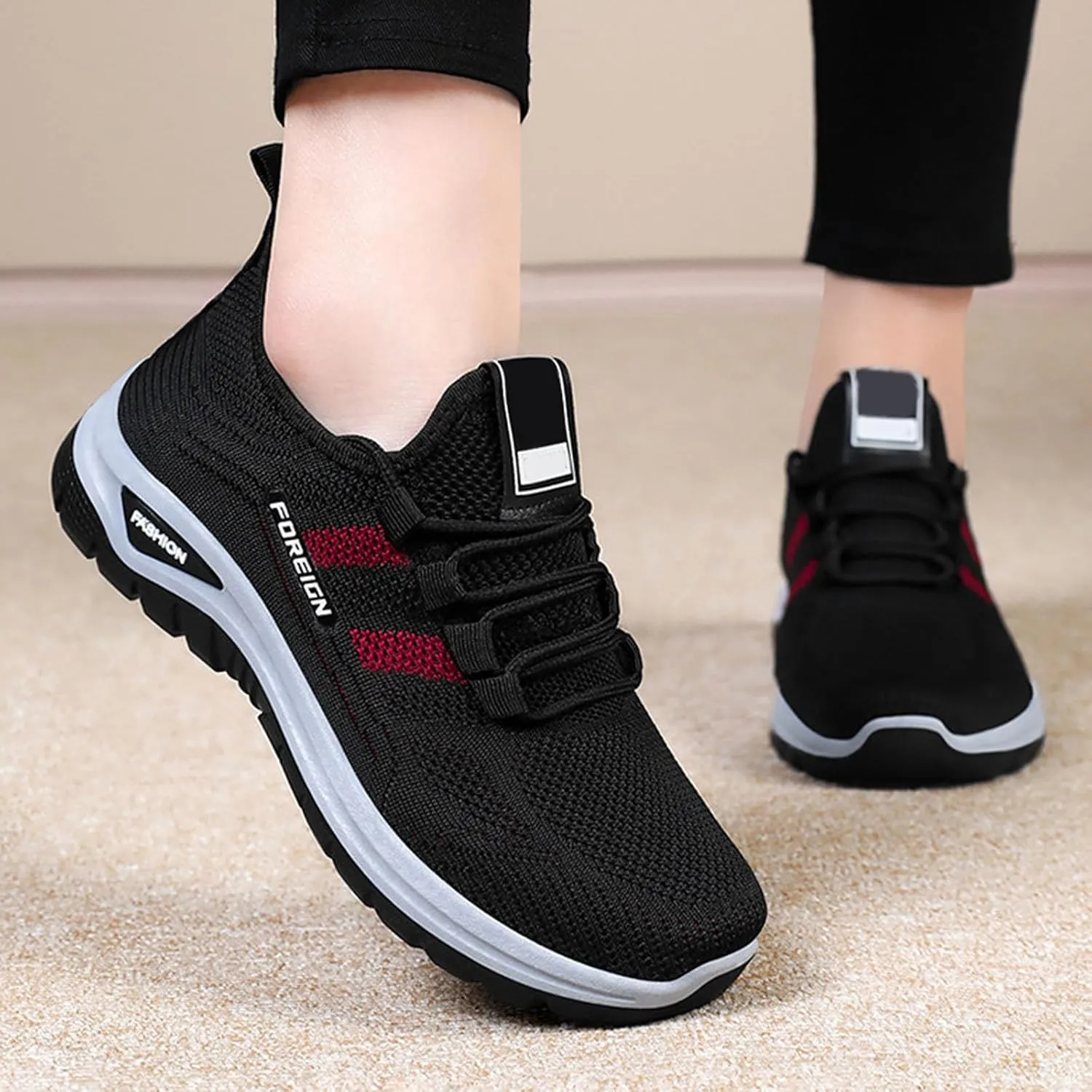 Trainers Women's Lightweight and Comfortable Ergonomic Shoe Running Shoes Non Slip Orthopaedic Exercise Shoes Women