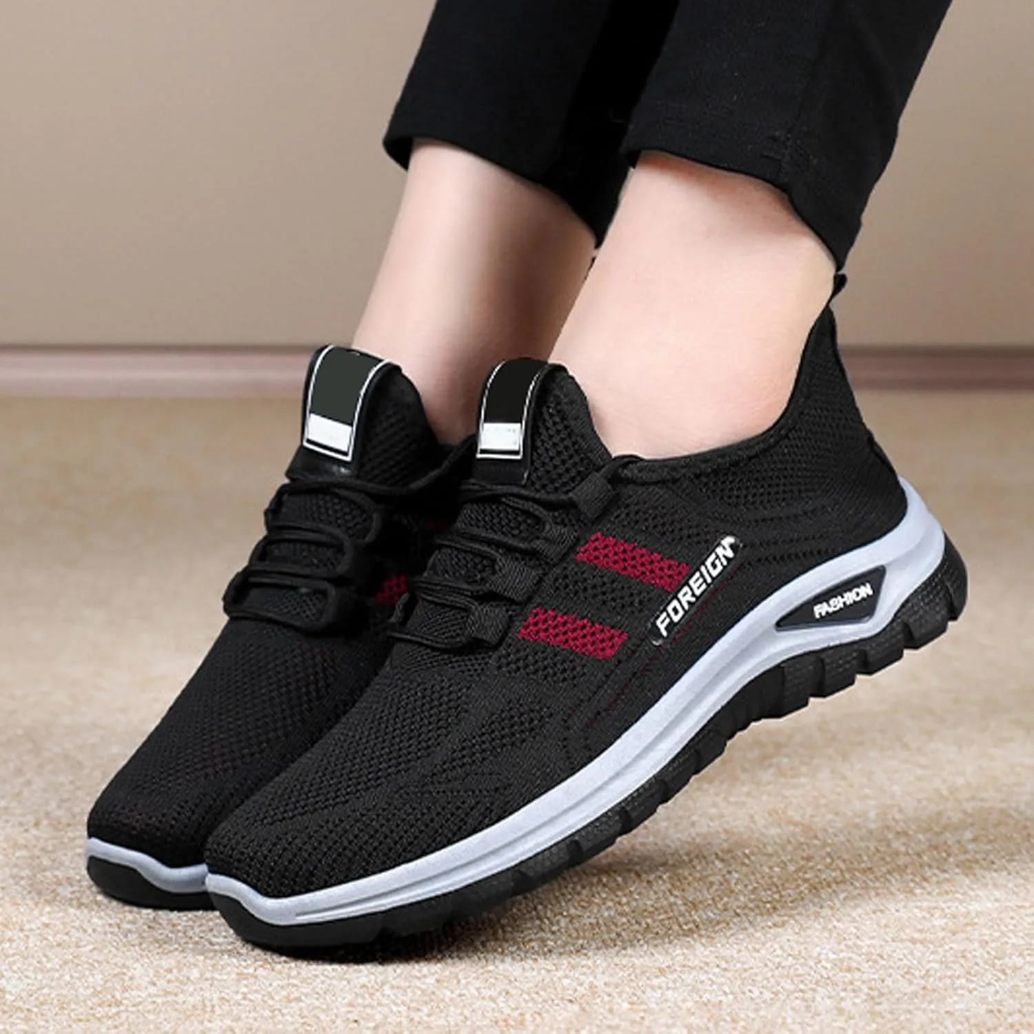 Trainers Women's Lightweight and Comfortable Ergonomic Shoe Running Shoes Non Slip Orthopaedic Exercise Shoes Women