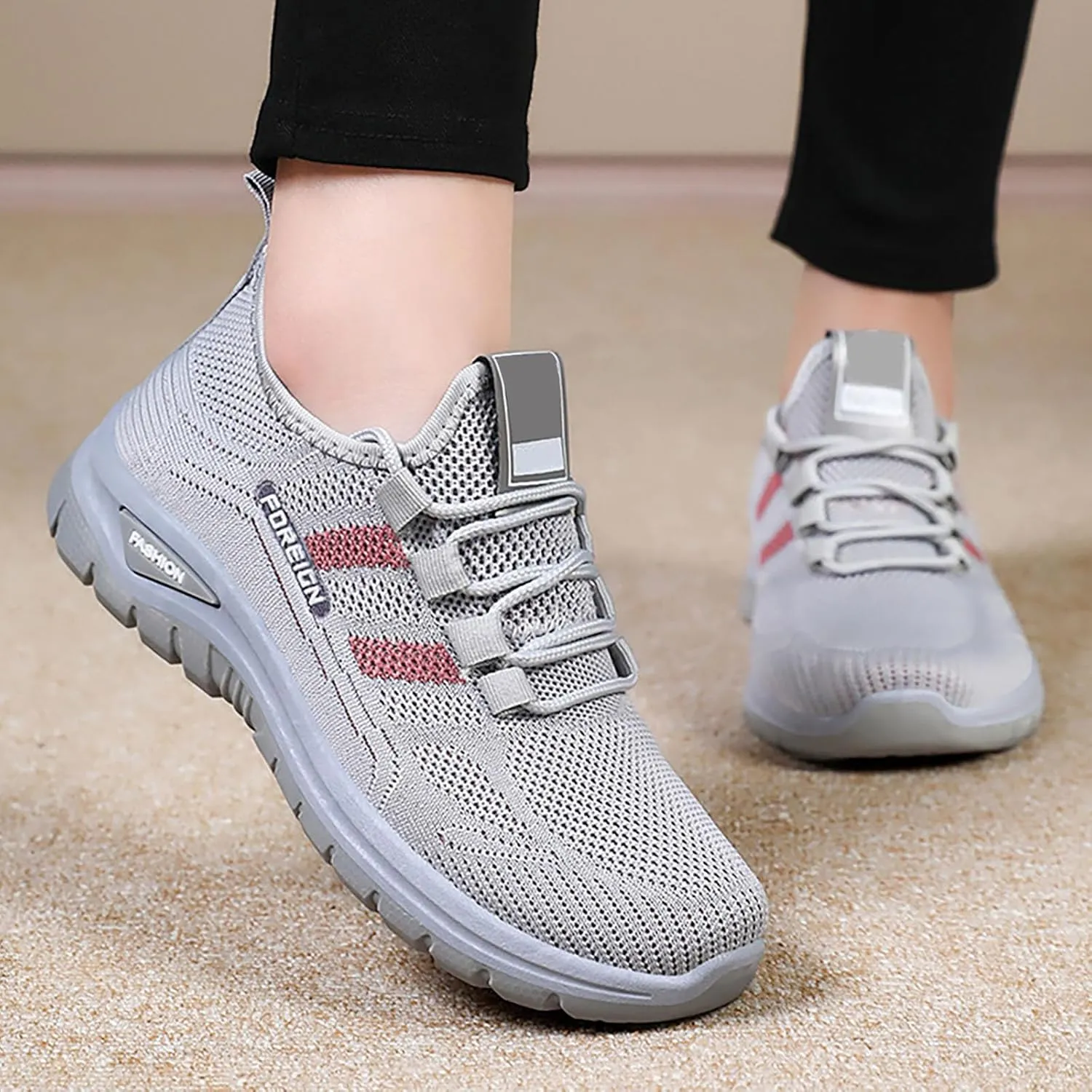 Trainers Women's Lightweight and Comfortable Ergonomic Shoe Running Shoes Non Slip Orthopaedic Exercise Shoes Women