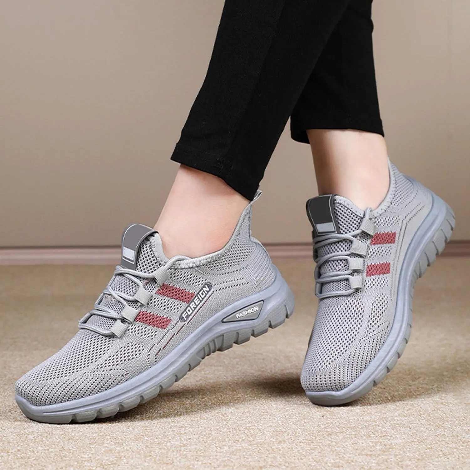 Trainers Women's Lightweight and Comfortable Ergonomic Shoe Running Shoes Non Slip Orthopaedic Exercise Shoes Women