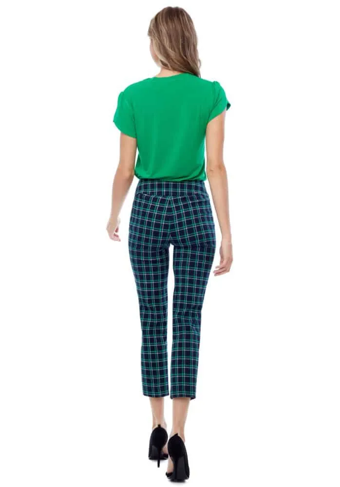UP67767 Crop Latice 25 In Pant