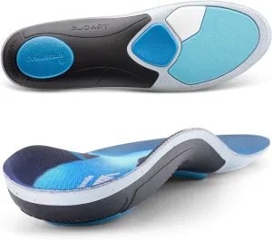 VALSOLE Dynamic Sport Insoles for Running Shoes - 3DDAPT Arch Support Inserts to Help Distribute Rressure, Reducing Fatigue, Boosting Performance - for Men & Women - Detachable Metatarsal Shock Pad
