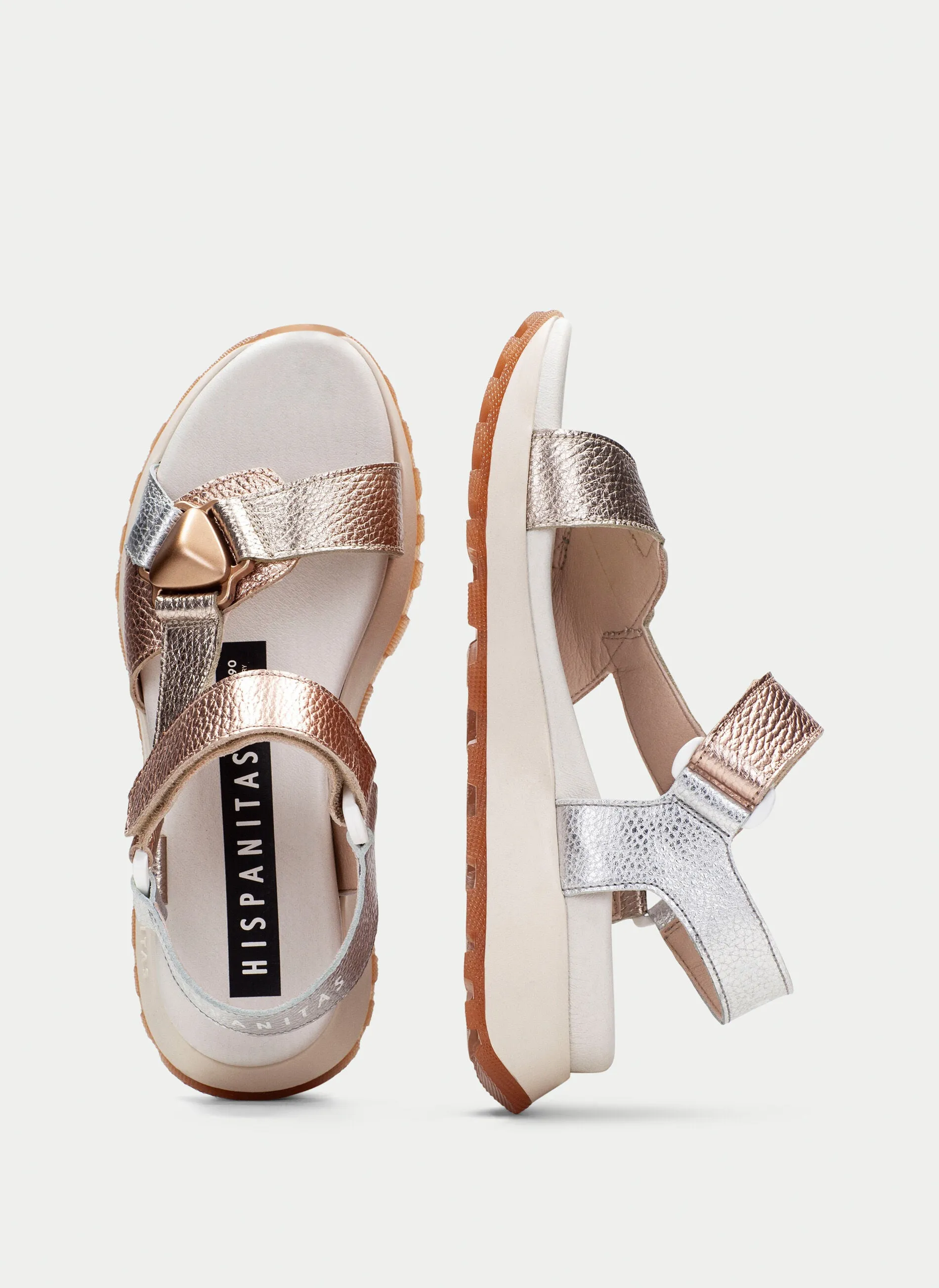 Velcro Close Sandal - Silver
