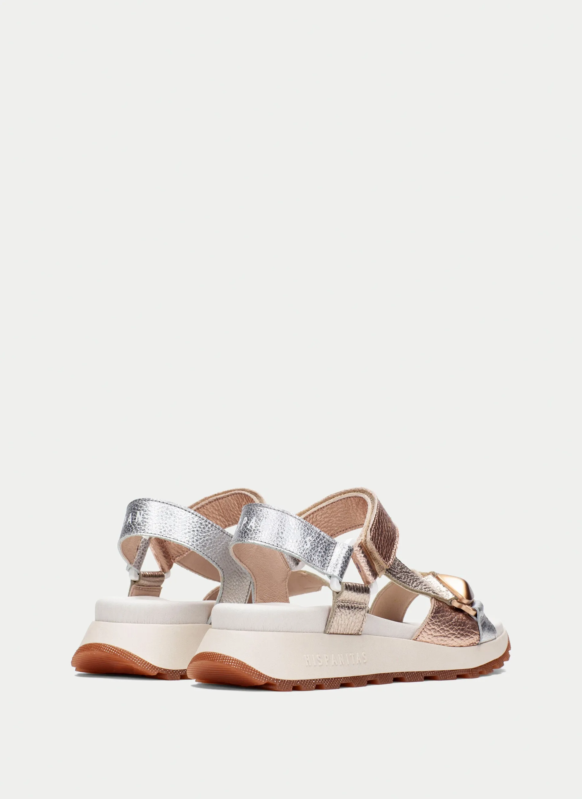 Velcro Close Sandal - Silver