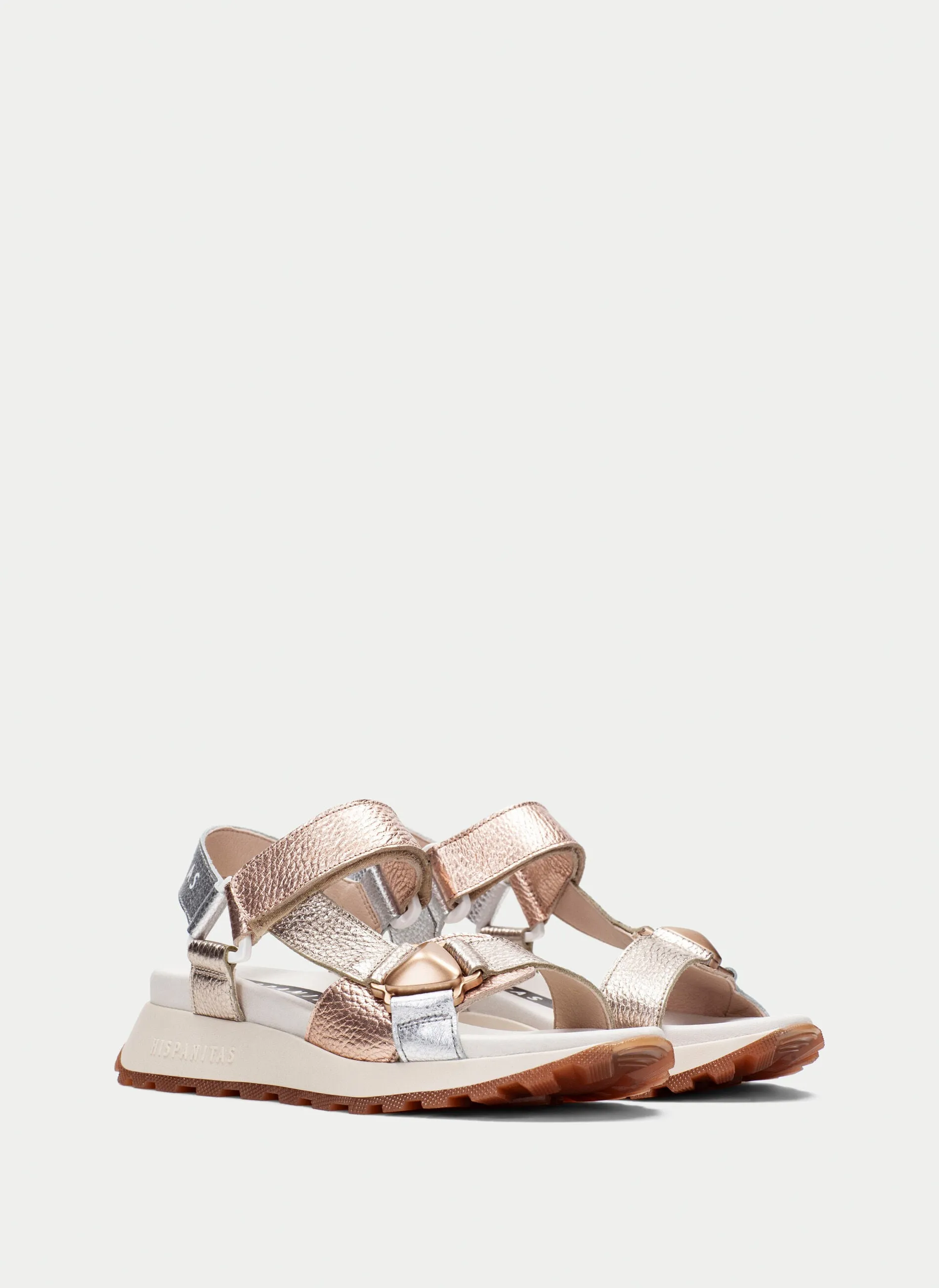 Velcro Close Sandal - Silver