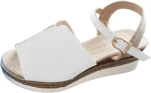 Wedge Sandals for Women, Orthopedic Comfortable Open Toe Ankle Strap Espadrilles Platform Sandals Dressy Summer Casual Boho Beach Sandal Outdoor Shoes