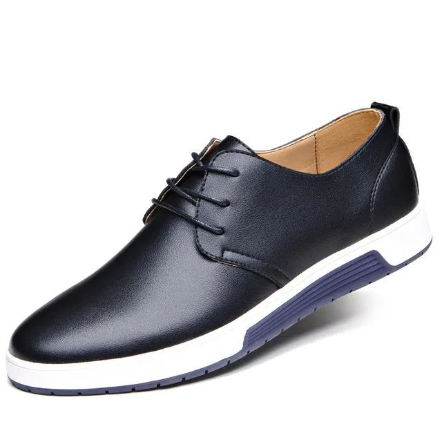 West Louis Casual Leather Comfortable Flat Shoes