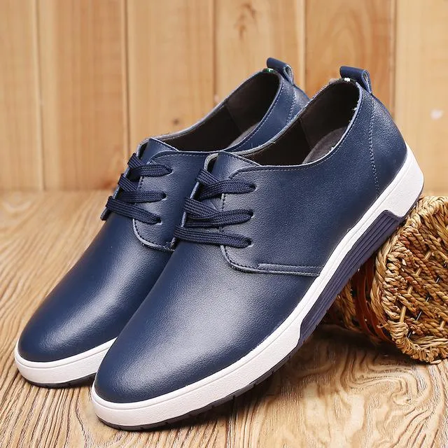 West Louis Casual Leather Comfortable Flat Shoes