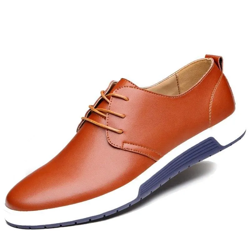 West Louis Casual Leather Comfortable Flat Shoes